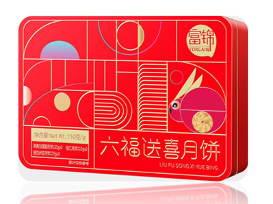 3.K款富錦六福送喜月餅710克