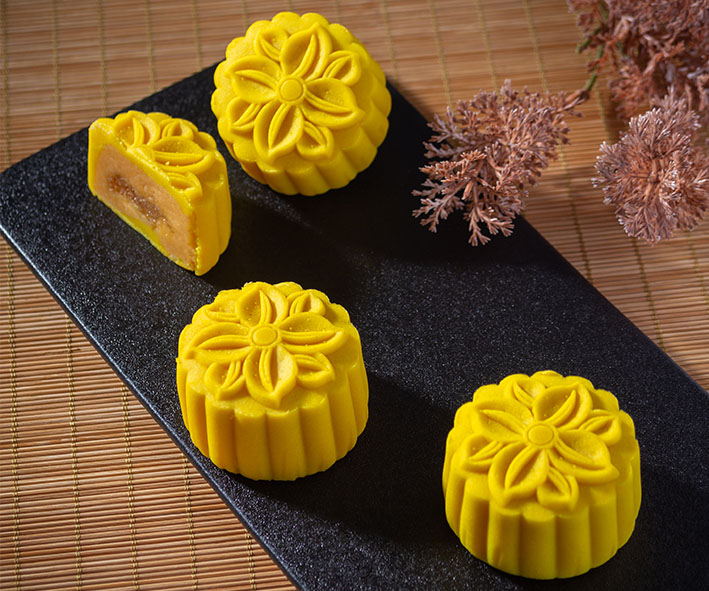 定制流心奶黃燕窩月餅