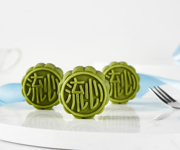 定制流心抹茶月餅