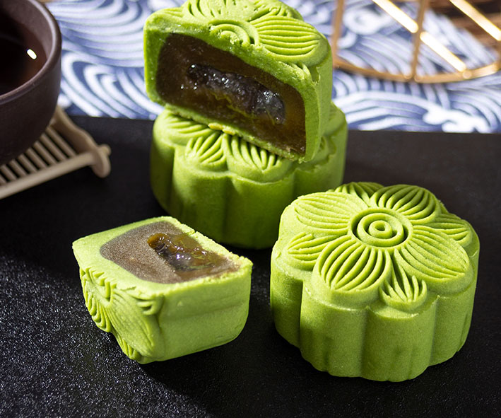 定制流心抹茶燕窩月餅