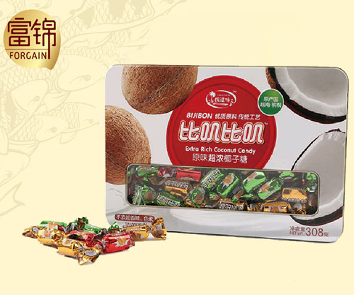 比嘰比嘰什錦原味特濃椰子糖308克